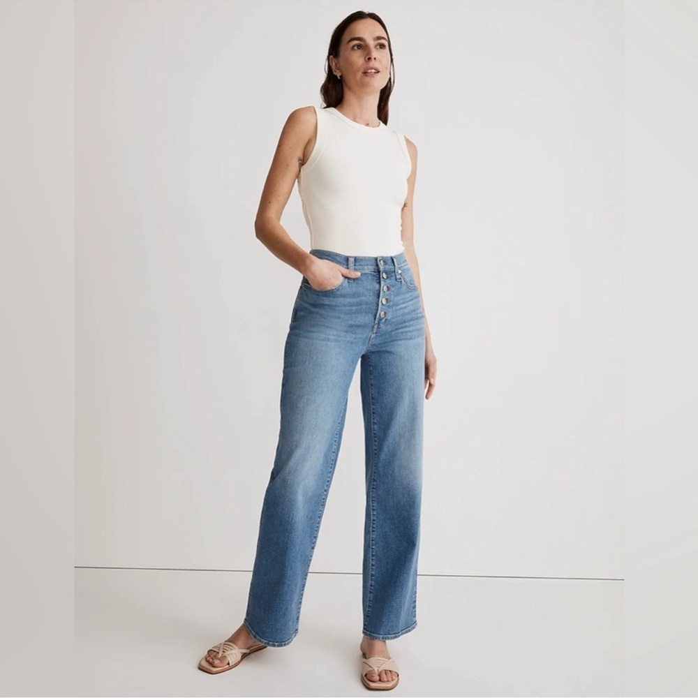 Madewell Blue Flare & Wide Leg Jeans - Picture 9 of 14